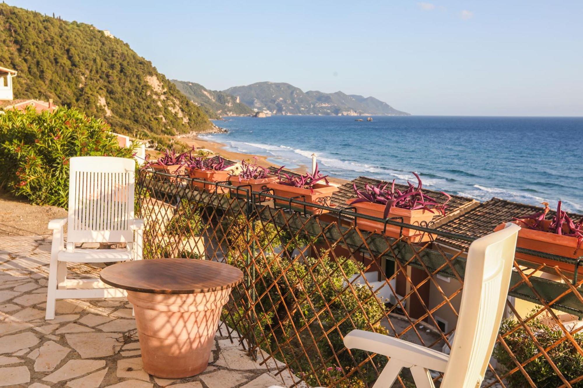 Grammhouse Corfu - Glyfada Beach Bagian luar foto