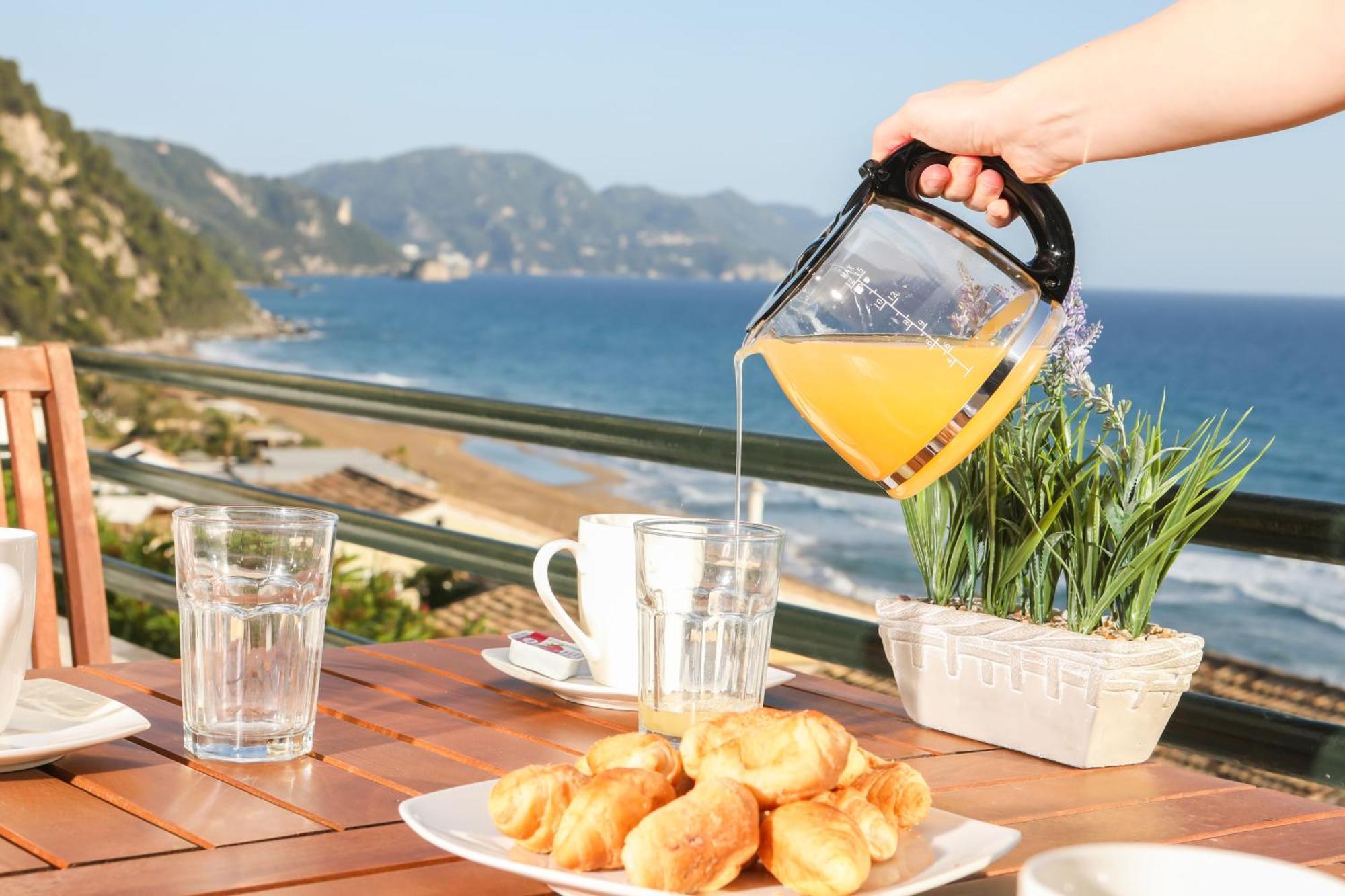 Grammhouse Corfu - Glyfada Beach Bagian luar foto